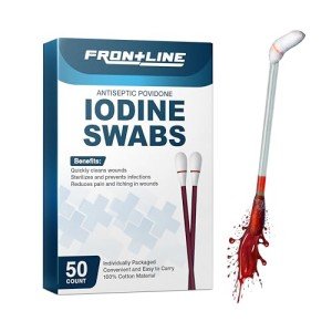 Povidone Iodine Antiseptic Swabs - 50 Pack
