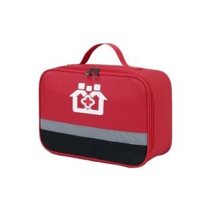 Red Medical Supplies Organizer Bag for Travel