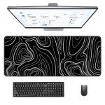 Giecy Gaming Mouse Pad, Large Mouse Pad for Desk, Desk Mat Extended Mousepad, with Non-Slip Rubber Base Desk Pad for Home Office Gaming (31.5 x 11.8, Modern Art)