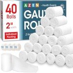 40 Pack Gauze Rolls - Perfect First Aid Bandages