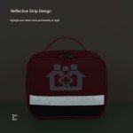 Red Medical Supplies Organizer Bag for Travel