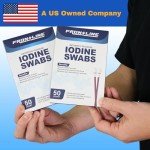 Povidone Iodine Antiseptic Swabs - 50 Pack