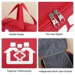 Red Medical Supplies Organizer Bag for Travel