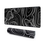 Giecy Gaming Mouse Pad, Large Mouse Pad for Desk, Desk Mat Extended Mousepad, with Non-Slip Rubber Base Desk Pad for Home Office Gaming (31.5 x 11.8, Modern Art)