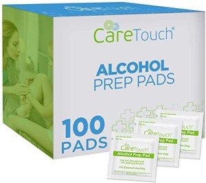 Care Touch Alcohol Wipes - 100 Count Pack