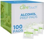 Care Touch Alcohol Wipes - 100 Count Pack