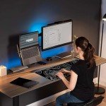 Giecy Gaming Mouse Pad, Large Mouse Pad for Desk, Desk Mat Extended Mousepad, with Non-Slip Rubber Base Desk Pad for Home Office Gaming (31.5 x 11.8, Modern Art)