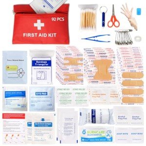 Mini First Aid Kit - 92 Essential Pieces