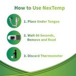 Disposable Thermometers - 12-Pack for Home & Travel