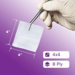 200 Non-Sterile 4x4 Gauze Pads for Wound Care