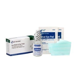 Eye Wash Kit with Pads & Adhesive Strips