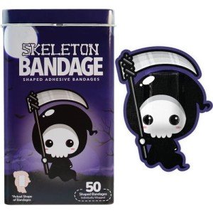 Halloween Skeleton Shaped Bandages - 50 Count