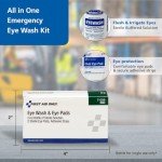 Eye Wash Kit with Pads & Adhesive Strips