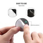 Pau1Hami1ton Adhesive Thin Metal Plates(Compatible with Magnetic Mounts),4 Piece Metal Plates for Phone Case,Metal Plate for Car,Metal Plates for Phone(2 Rectangle and 2 Round) S-07N(Black)