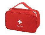 Compact Red First Aid Kit Bag for Travel