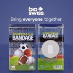 Fun Sports Ball Adhesive Bandages – 50 Count