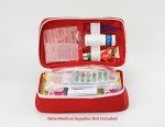 Compact Red First Aid Kit Bag for Travel