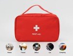 Compact Red First Aid Kit Bag for Travel