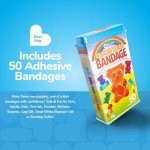 Gummy Bear Shaped Adhesive Bandages - 50 Count