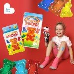 Gummy Bear Shaped Adhesive Bandages - 50 Count