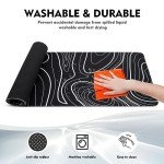 Giecy Gaming Mouse Pad, Large Mouse Pad for Desk, Desk Mat Extended Mousepad, with Non-Slip Rubber Base Desk Pad for Home Office Gaming (31.5 x 11.8, Modern Art)