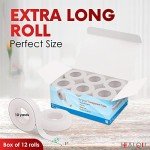 Gentle Adhesive Medical Tape - 12 Rolls, 1" x 10yd