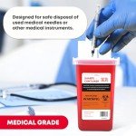 First Aid Sharps Container with Locking Lid