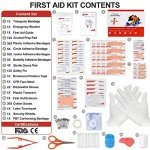 TENQUAN Mini First Aid Kit - 100 Pieces