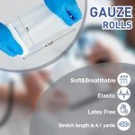 24 Pack Lint-Free Gauze Rolls for First Aid