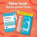 Plackers Mint Flossers – Dual Action, 75 Count
