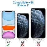 JETech Case for iPhone 11 6.1-Inch, Non-Yellowing Shockproof Phone Bumper Cover, Anti-Scratch Clear Back (Clear)