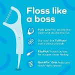 Plackers Mint Flossers – Dual Action, 75 Count