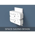 Monster Smart Power Outlet WiFi Control for Indoor Use with Monster App - Voice Control with Amazon Alexa and Google Assistant - 1 Outlet White