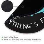 Dumpster on Fire Round Mouse Pad 8.6 x 8.6 Inch, Cute Funny Mousepad for Laptop Gaming, Stitched Edge Non-Slip Rubber Base, Home Office Decor Desk Accessories, It's Fine I`m Fine Everything is Fine