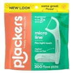 Plackers Mint Flavored Dental Floss Picks, 300 Count