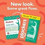 Plackers Mint Flavored Dental Floss Picks, 300 Count