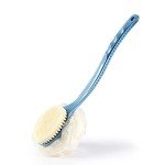 Long Handle Shower Brush and Loofah Combo