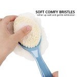 Long Handle Shower Brush and Loofah Combo