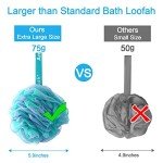 AmazerBath Exfoliating Loofah Sponge Set of 4