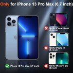 SUPFINE Magnetic for iPhone 13 Pro Max Case [Compatible with MagSafe] [10 FT Military Grade Drop Protection] Slim Translucent Matte Shockproof with Anti-Fingerprint Phone Case,Matte Black