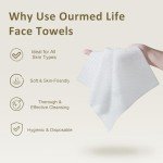 Disposable Lint-Free Face Towels – 50 Count