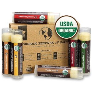 Organic Lip Balm 6-Pack - Fruit Flavors