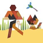 Hexagon Tangram Puzzle for Kids & Adults