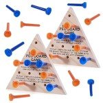 Wooden Triangle Peg Game - 2 Pack Set