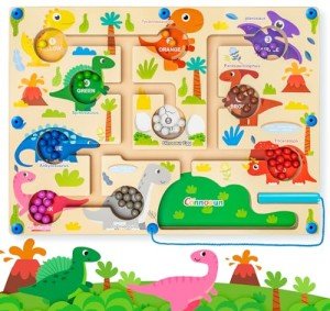 Magnetic Dinosaur Maze Puzzle for Kids