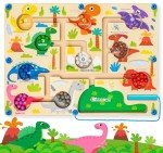 Magnetic Dinosaur Maze Puzzle for Toddlers