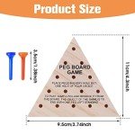 Wooden Triangle Peg Game - 2 Pack Set