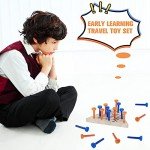 Wooden Triangle Peg Game - 2 Pack Set