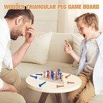 Wooden Triangle Peg Game - 2 Pack Set
