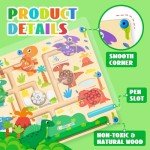 Magnetic Dinosaur Maze Puzzle for Toddlers